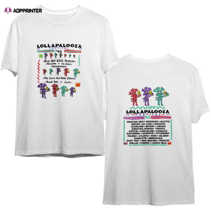 Lollapalooza 1992 Red Hot Chili Peppers America Tour T-Shirt