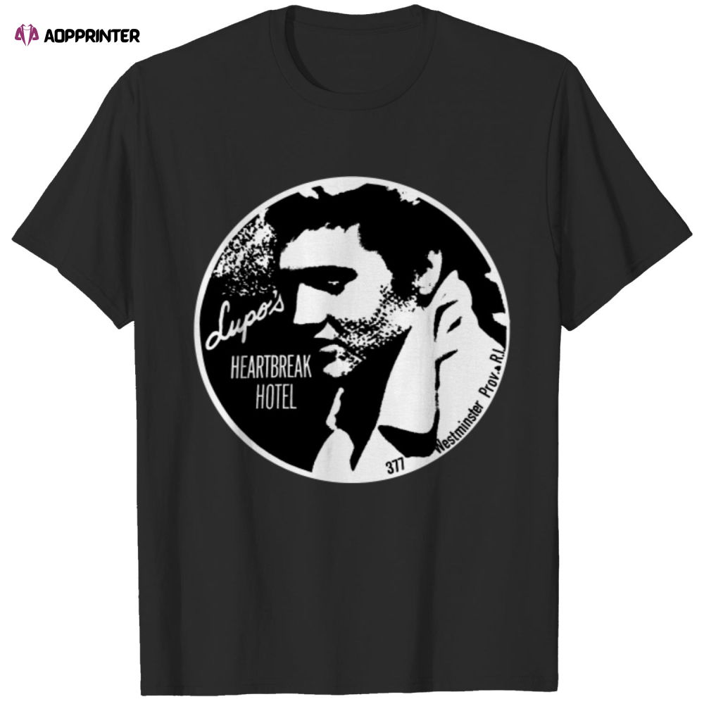 Lupo’s Heartbreak Hotel Elvis Presley Destressed T-Shirt Lupo’s Heartbreak Hotel Elvis Presley Destressed T-Shirt