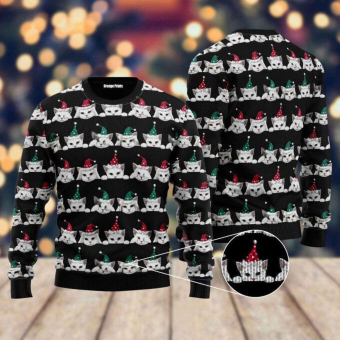 Merry Catmas Ugly Christmas Sweater For Men & Women UH1087