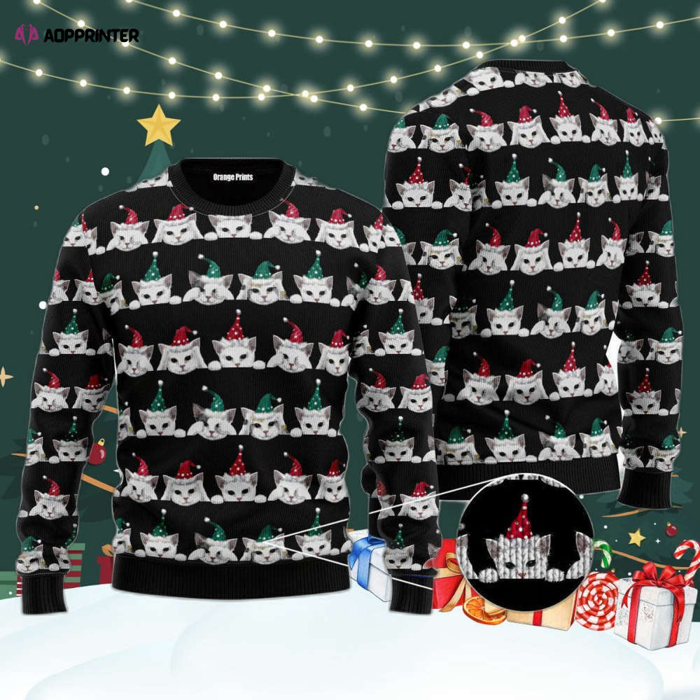 Merry Catmas Ugly Christmas Sweater For Men & Women UH1087 Merry Catmas Ugly Christmas Sweater For Men & Women UH1087