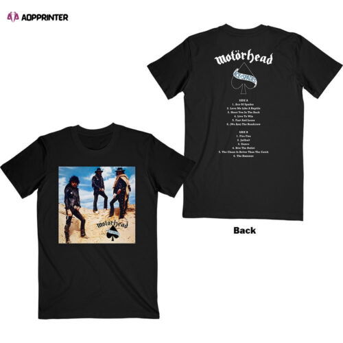 Cart 1 Motorhead Adult T-Shirt - Ace of Spades Track List (Back Print)