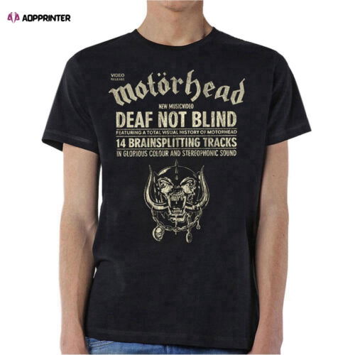 Cart 3 Motorhead Unisex Tee: Deaf Not Blind