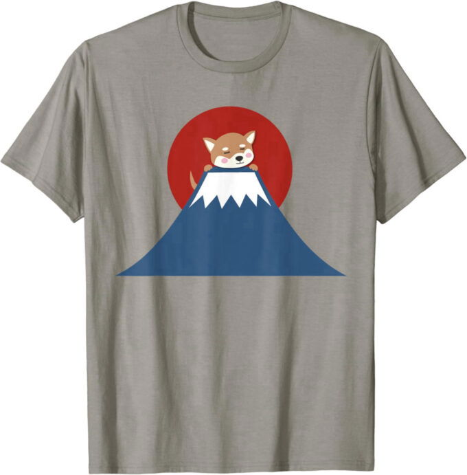 Mt. Fuji Shiba Inu T-shirt – Japanese Dog Japan Tee Kawaii