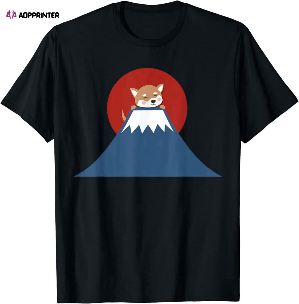 Mt. Fuji Shiba Inu T-shirt – Japanese Dog Japan Tee Kawaii Mt. Fuji Shiba Inu T-shirt – Japanese Dog Japan Tee Kawaii