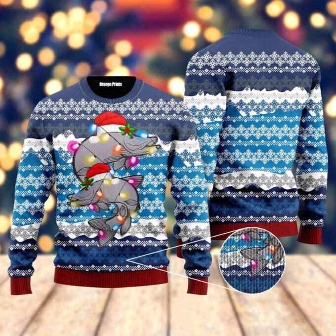 Musky Fishing Christmas Ugly Christmas Sweater For Men & Women UH1055
