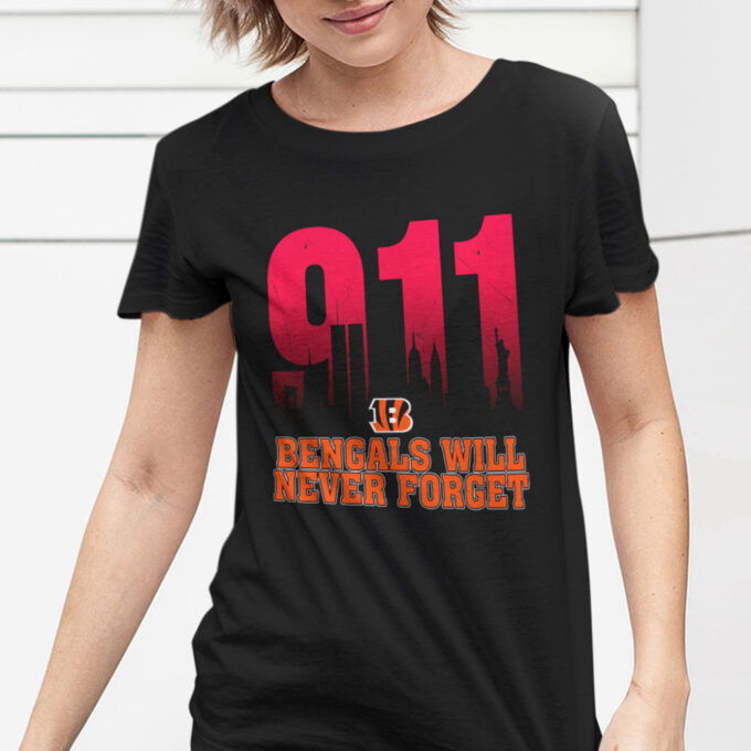 NFL 911 Cincinnati Bengals Will Never Forget Shirt Anniversary