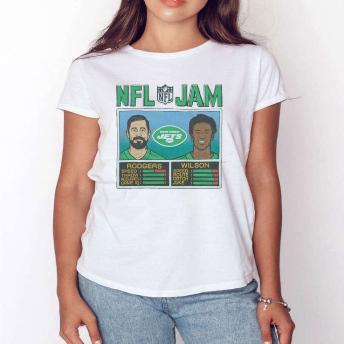 Nfl Jam New York Jets Rodgers And Wilson Shirt