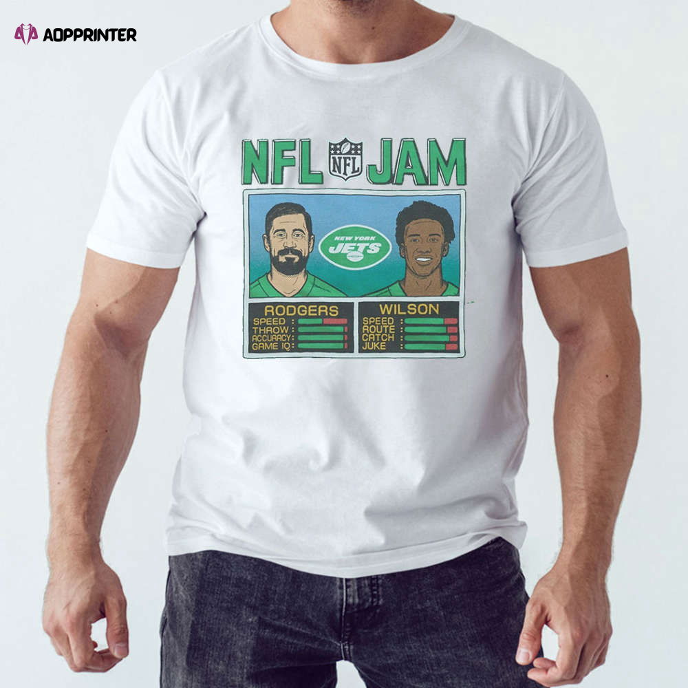 Nfl Jam New York Jets Rodgers And Wilson Shirt Nfl Jam New York Jets Rodgers And Wilson Shirt