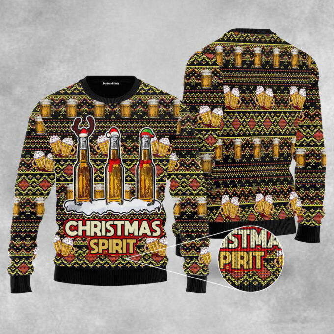 Oktoberfest Spirit Beer Ugly Christmas Sweater Men & Women Adult US4390