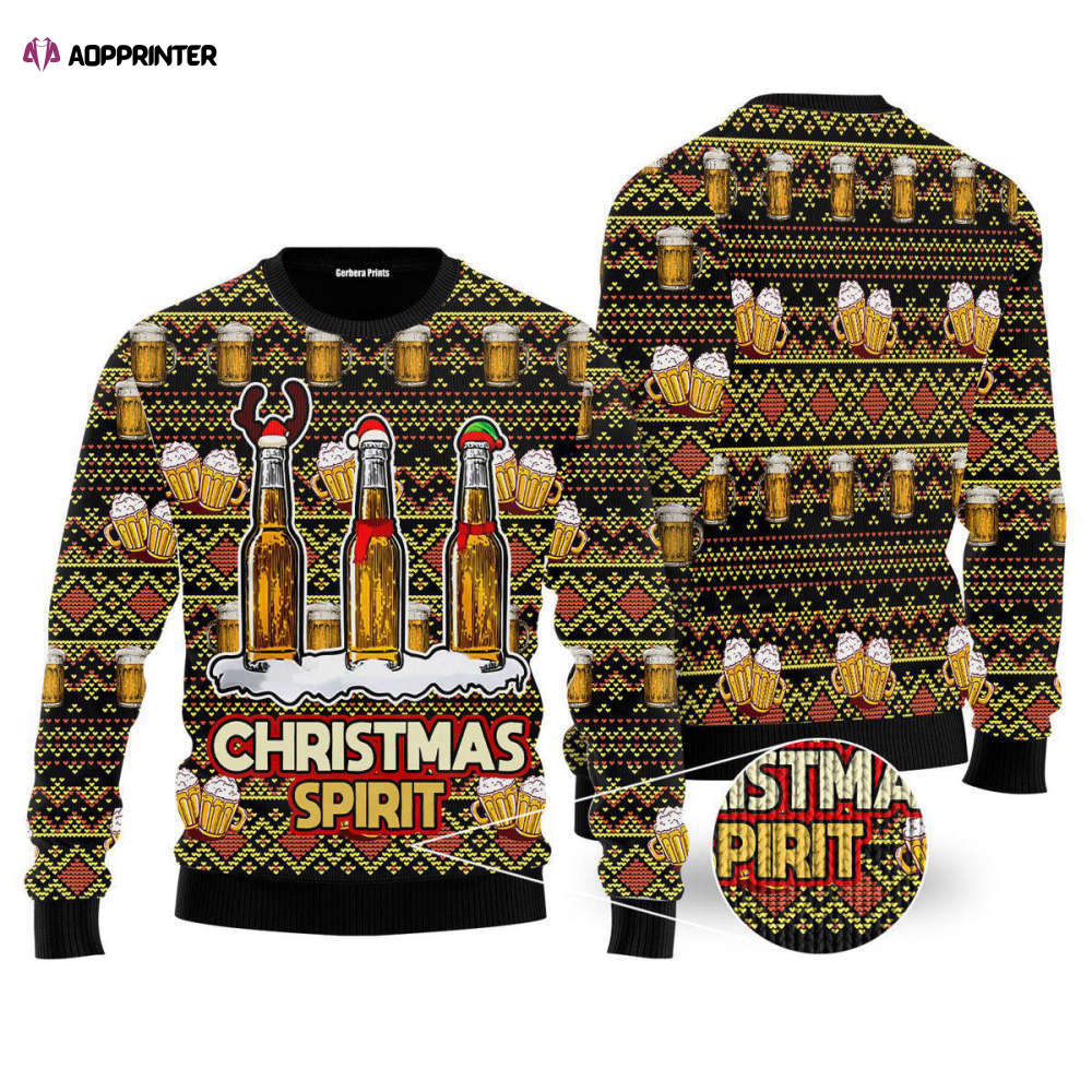 Oktoberfest Spirit Beer Ugly Christmas Sweater Men & Women Adult US4390 Oktoberfest Spirit Beer Ugly Christmas Sweater Men & Women Adult US4390