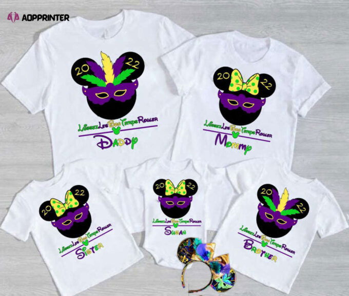Personalized Mardi Gras Disney Trip 2022 T-Shirt