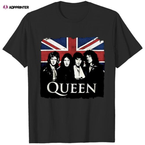 Queen Band Cotton Breathable Casual Retro Graphic Short Sleeve Tee for Men's