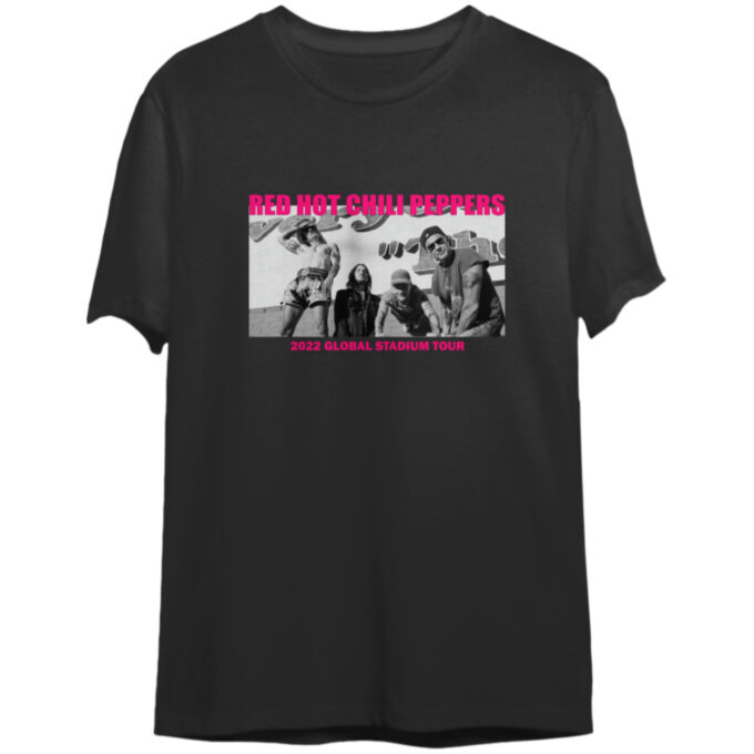 Red hot chili peppers 2022 global stadium tour shirt