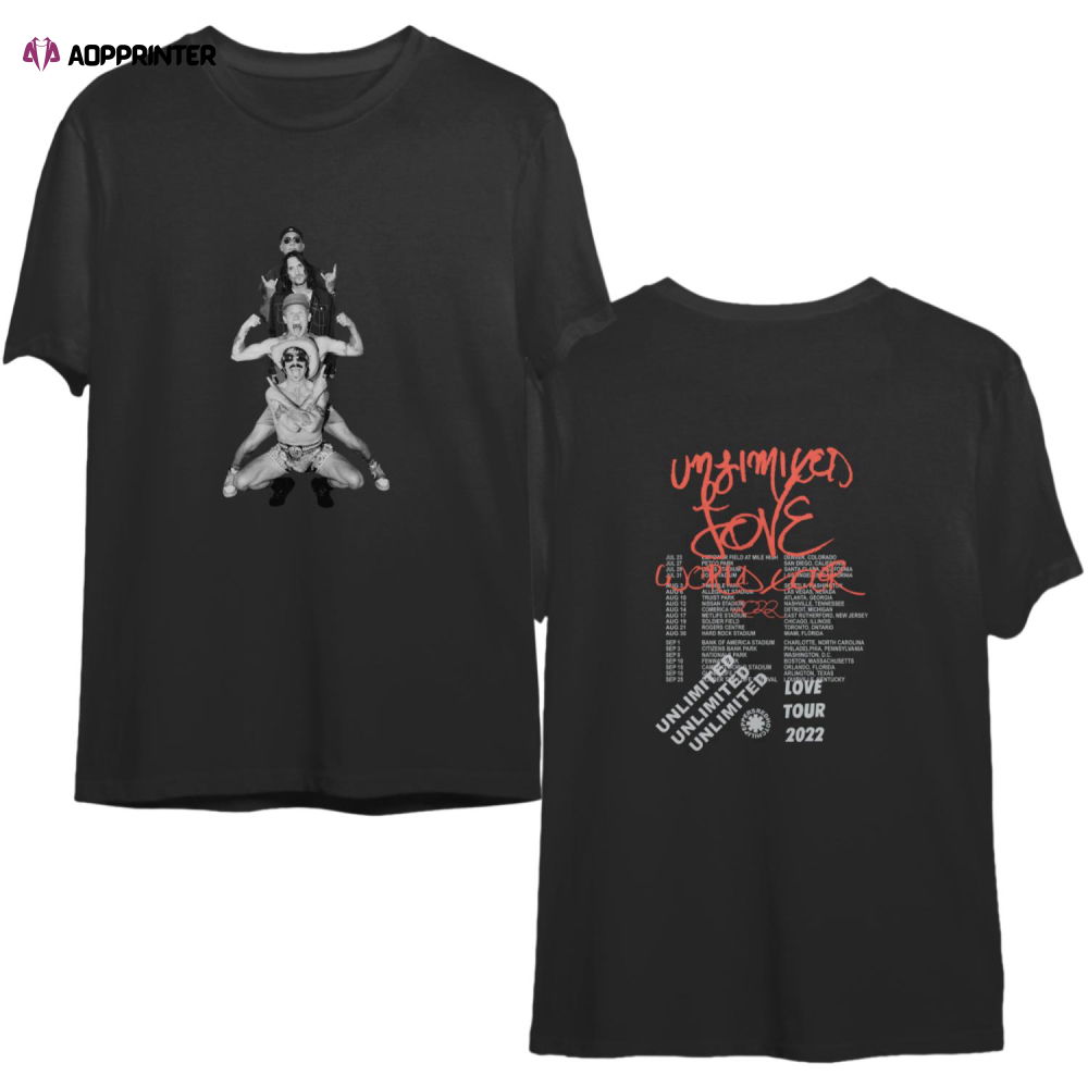 Red Hot Chili Peppers 2022 Tshirt Red Hot Chili Peppers 2022 Tshirt