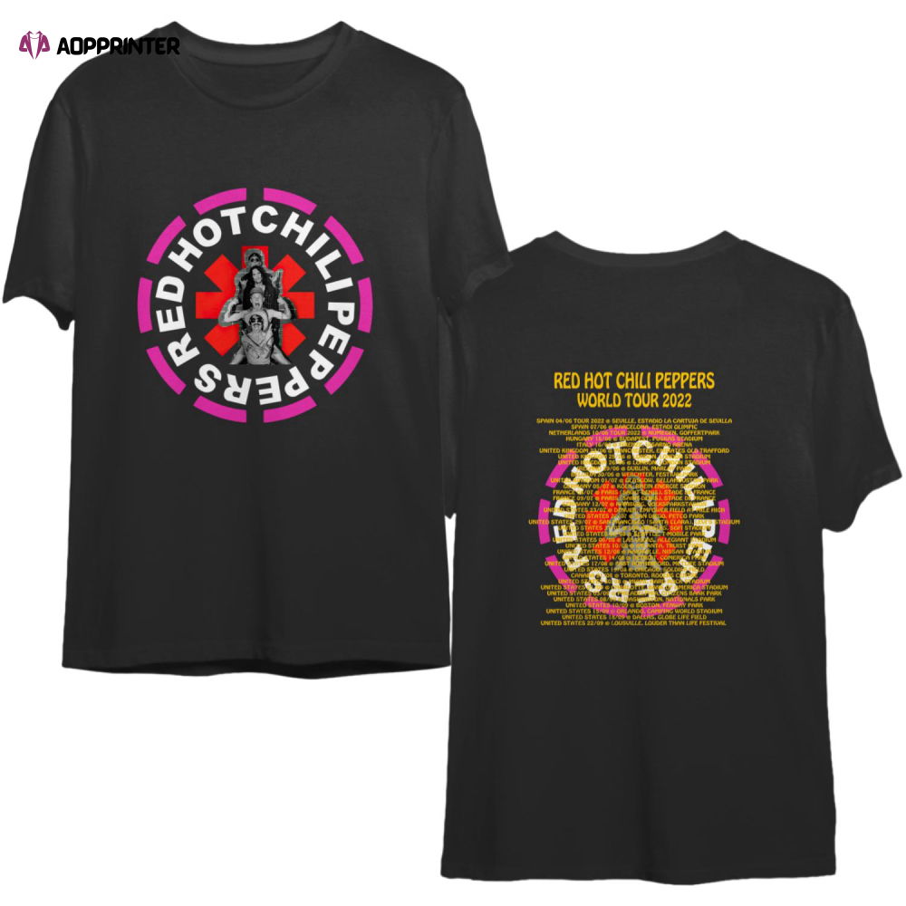 Red Hot Chili Peppers 2022 World Tour T-Shirt Red Hot Chili Peppers 2022 World Tour T-Shirt