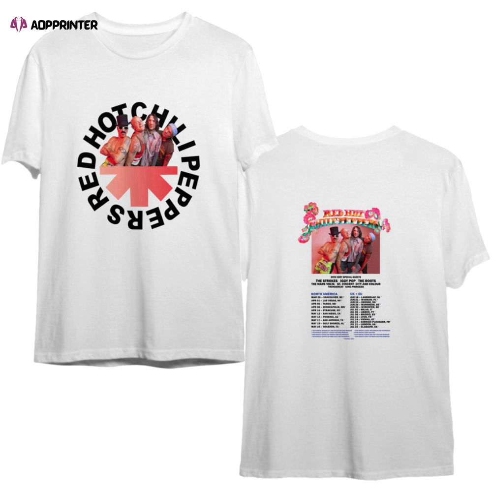 Red Hot Chili Peppers 2023 Tour Shirt, Red Hot Chili Peppers, RHCP Fan Shirt Red Hot Chili Peppers 2023 Tour Shirt, Red Hot Chili Peppers, RHCP Fan Shirt