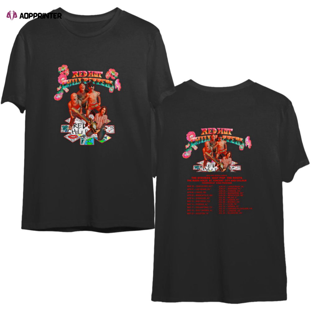 Red Hot Chili Peppers 2023 Tour Shirt, Red Hot Chili Peppers, RHCP Shirt, 2023 Rock Tour Red Hot Chili Peppers 2023 Tour Shirt, Red Hot Chili Peppers, RHCP Shirt, 2023 Rock Tour