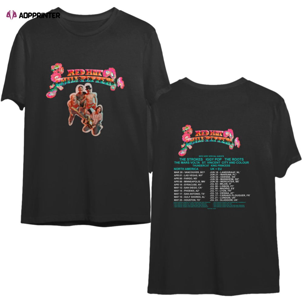 Red Hot Chili Peppers 2023 Tour Shirt, RHCP 2023 Rock Tour Shirt Red Hot Chili Peppers 2023 Tour Shirt, RHCP 2023 Rock Tour Shirt