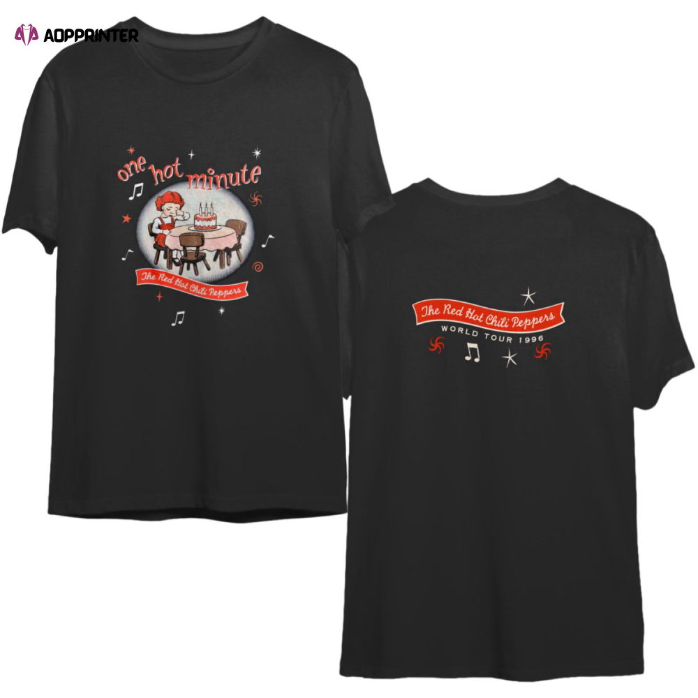 Red Hot Chili Peppers One Hot Minute Promo 1996 Tour T Shirt Red Hot Chili Peppers One Hot Minute Promo 1996 Tour T Shirt
