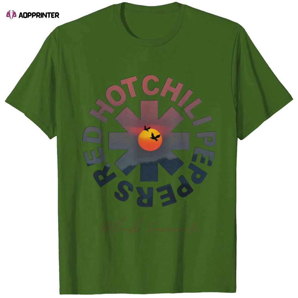 Red Hot Chili Peppers Shirt, Black Summer T-shirt, Rock Band Tee, Chili Peppers Red Hot Chili Peppers Shirt, Black Summer T-shirt, Rock Band Tee, Chili Peppers