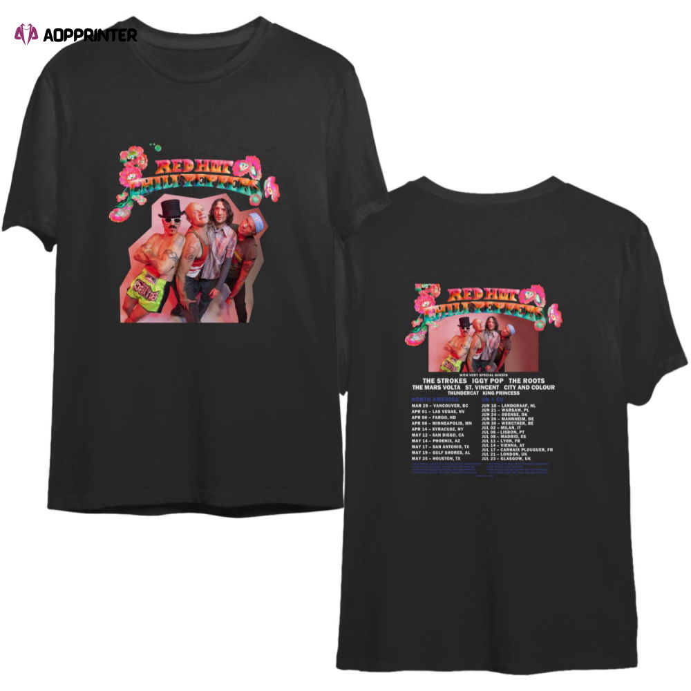 Red Hot Chili Peppers Tour 2023 T-shirt, Red Hot Chili Peppers 2023 Rock Band 40th Anniversary T Shirt Red Hot Chili Peppers Tour 2023 T-shirt, Red Hot Chili Peppers 2023 Rock Band 40th Anniversary T Shirt