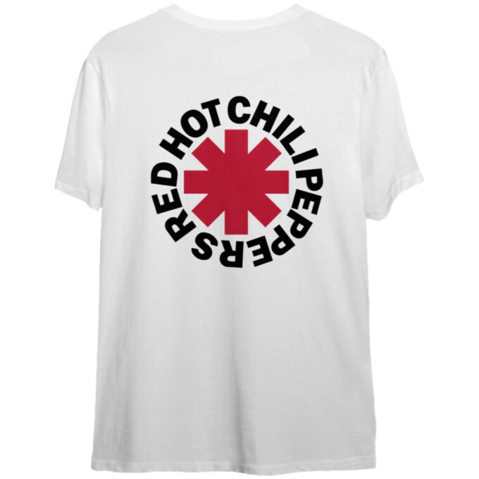 Red Hot Chili Peppers Unisex T-Shirt: Worn Asterisk (Back Print)