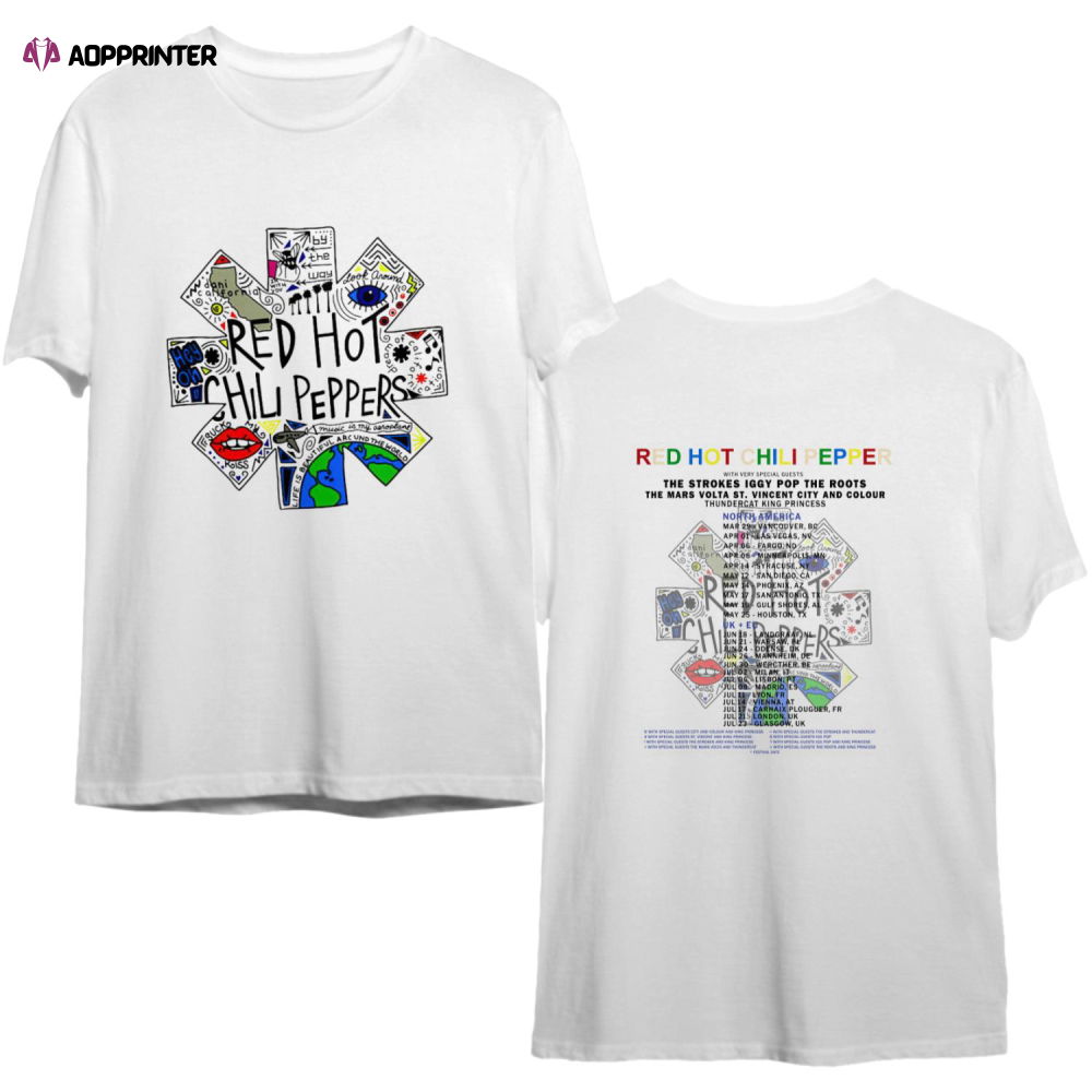 Red Hot Chili Peppers Unlimited Love World Tour 2023 T Shirt, Red Hot Band Chili Peppers Shirt Red Hot Chili Peppers Unlimited Love World Tour 2023 T Shirt, Red Hot Band Chili Peppers Shirt