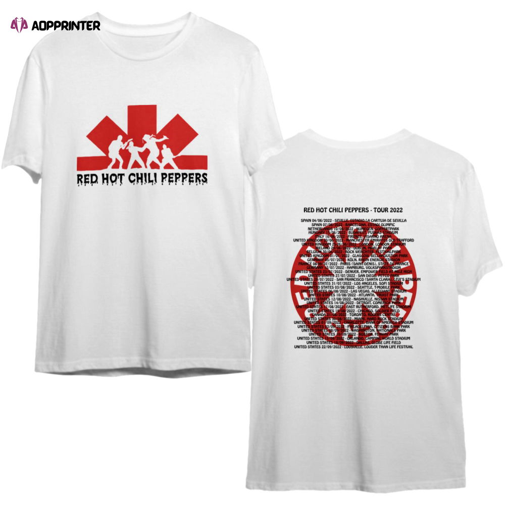 Red Hot Chili Peppers World Tour 2022 Shirt Red Hot Chili Peppers World Tour 2022 Shirt