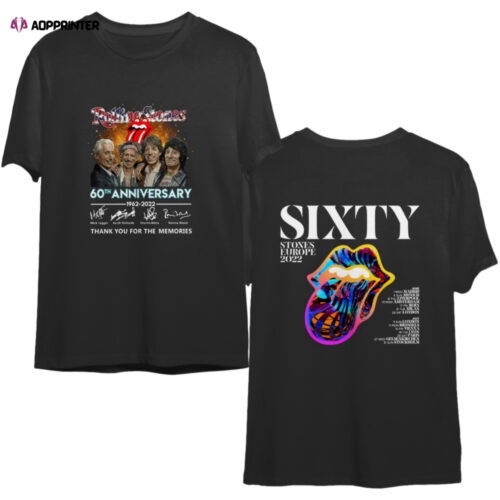 Cart 1 Rolling Stones 60th Anniversary 2022 Tour Shirt