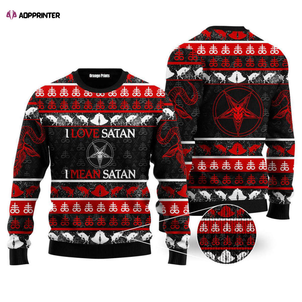 Satanic Tribal Red Ugly Christmas Sweater – Men & Women UH1054 Satanic Tribal Red Ugly Christmas Sweater – Men & Women UH1054