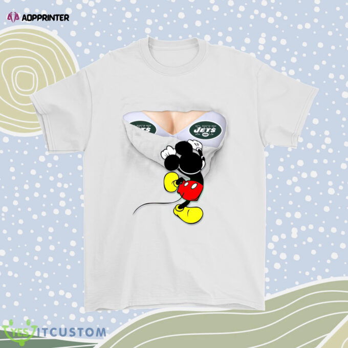 Secretly Im An New York Jets Fan Mickey Football Men Women Shirt