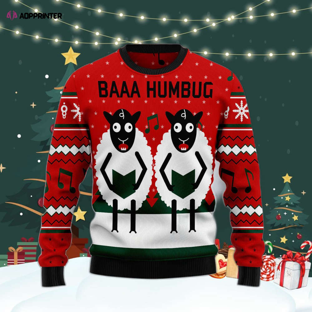 Sheep Lalala Ugly Christmas Sweater For Men & Women Adult US4335 Sheep Lalala Ugly Christmas Sweater For Men & Women Adult US4335