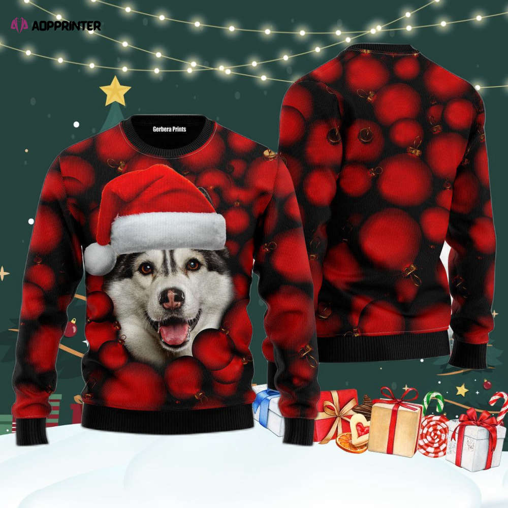 Siberian Husky Ugly Christmas Sweater Ornament – Perfect for Men & Women – US4199 Siberian Husky Ugly Christmas Sweater Ornament – Perfect for Men & Women – US4199