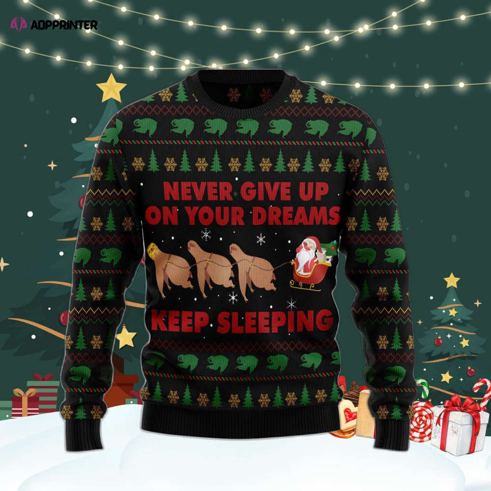 Cozy Sloth Christmas Sweater – Men & Women US4406: Sleep in Style! Cozy Sloth Christmas Sweater – Men & Women US4406: Sleep in Style!