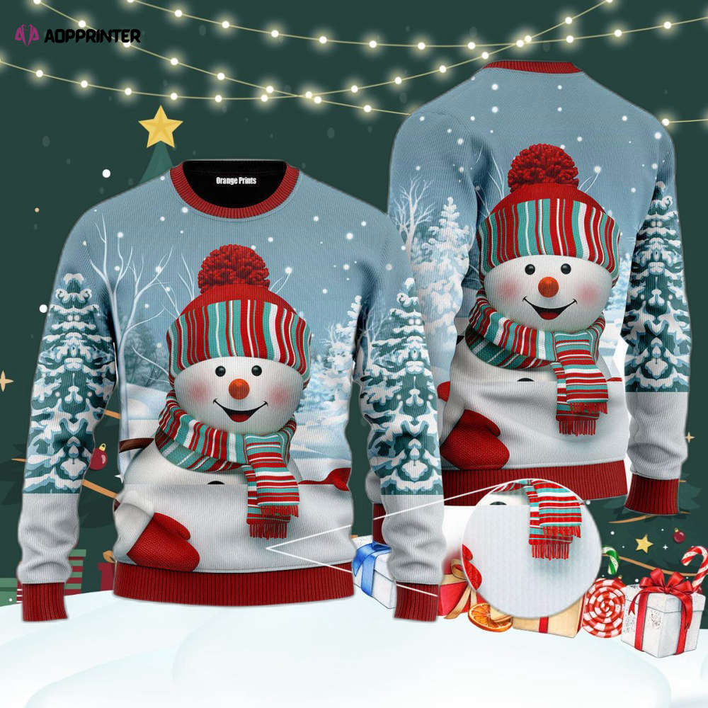 Snowman Christmas Ugly Christmas Sweater For Men & Women UH1068 Snowman Christmas Ugly Christmas Sweater For Men & Women UH1068