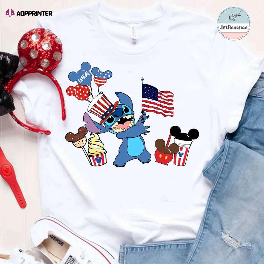 Stitch American 4th Of July shirt, Disney Patriotic shirt, Mickey US Flag, Funny 4th Of July shirt, Disney Family shirt, Memorial Day shirt Stitch American 4th Of July shirt, Disney Patriotic shirt, Mickey US Flag, Funny 4th Of July shirt, Disney Family shirt, Memorial Day shirt