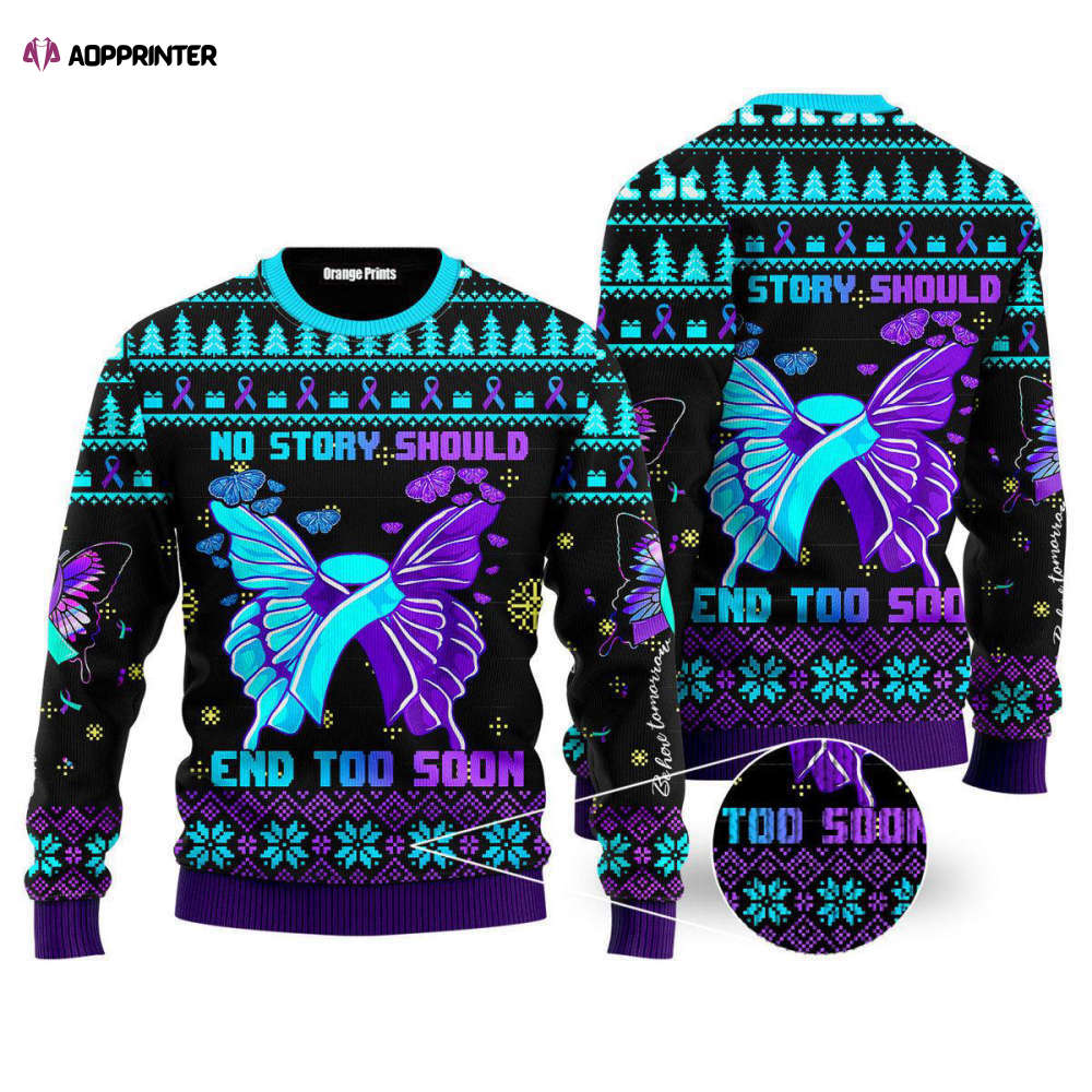 Suicide Prevention Awareness Ugly Christmas Sweater – Men & Women UH1403 Suicide Prevention Awareness Ugly Christmas Sweater – Men & Women UH1403