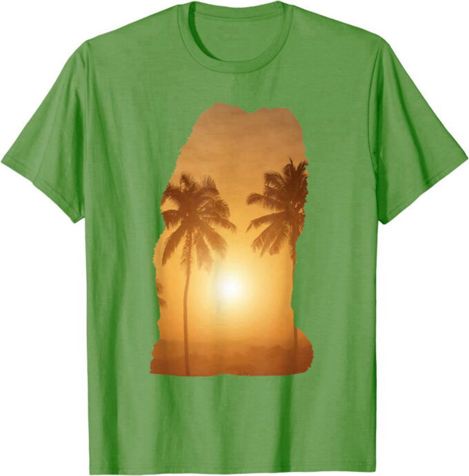 Summer Sunset Beach – Dog Silhouette Chow Chow T-Shirt