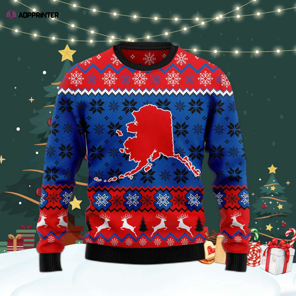 Sweet Home Alaska Ugly Christmas Sweater For Men & Women Adult US4439 Sweet Home Alaska Ugly Christmas Sweater For Men & Women Adult US4439