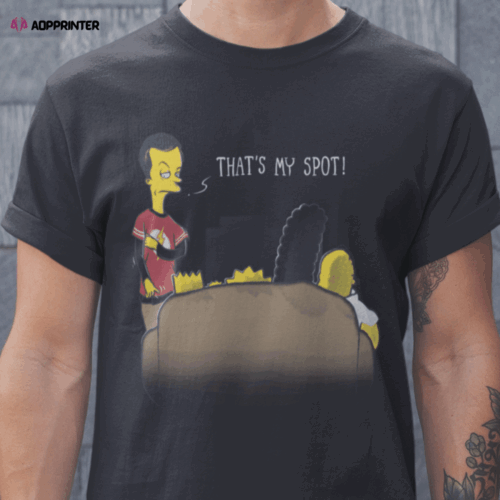 Cart 2 That's my spot The Big Bang Theory The Simpsons Mashup T-Shirt