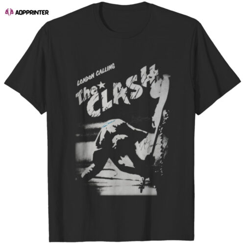 Cart 6 The Clash Shirt, London Calling Clash Vintage Unisex Tee, Signed