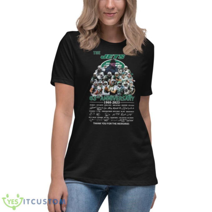 The New York Jets 63rd Anniversary 1960 2023 Thank You For The Memories Signatures Shirt