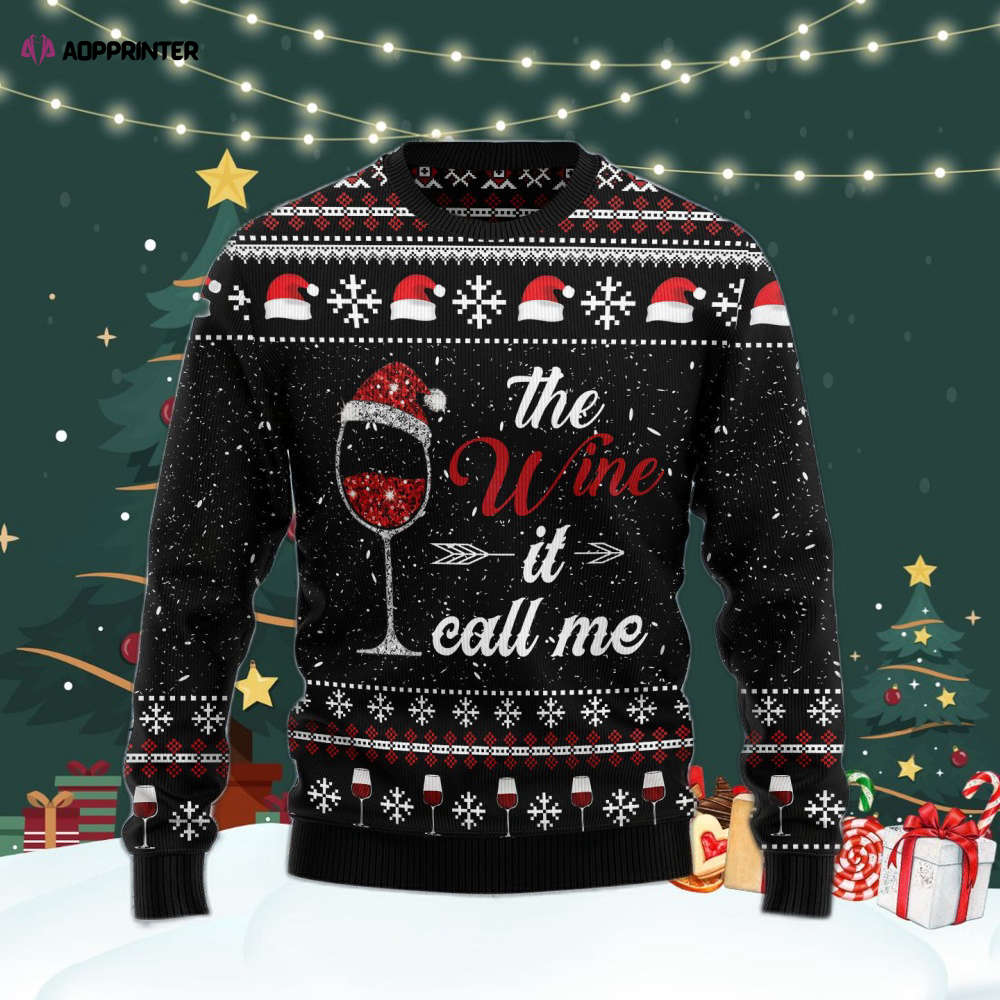 The Wine It Call Me Ugly Christmas Sweater For Men & Women Adult US4466 The Wine It Call Me Ugly Christmas Sweater For Men & Women Adult US4466