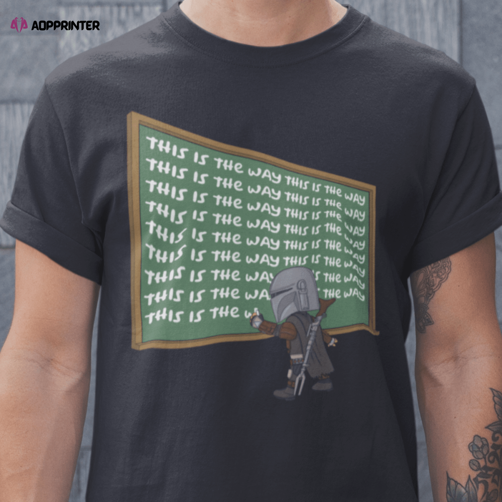 This is the way The Simpsons The Mandalorian Mashup T-Shirt This is the way The Simpsons The Mandalorian Mashup T-Shirt
