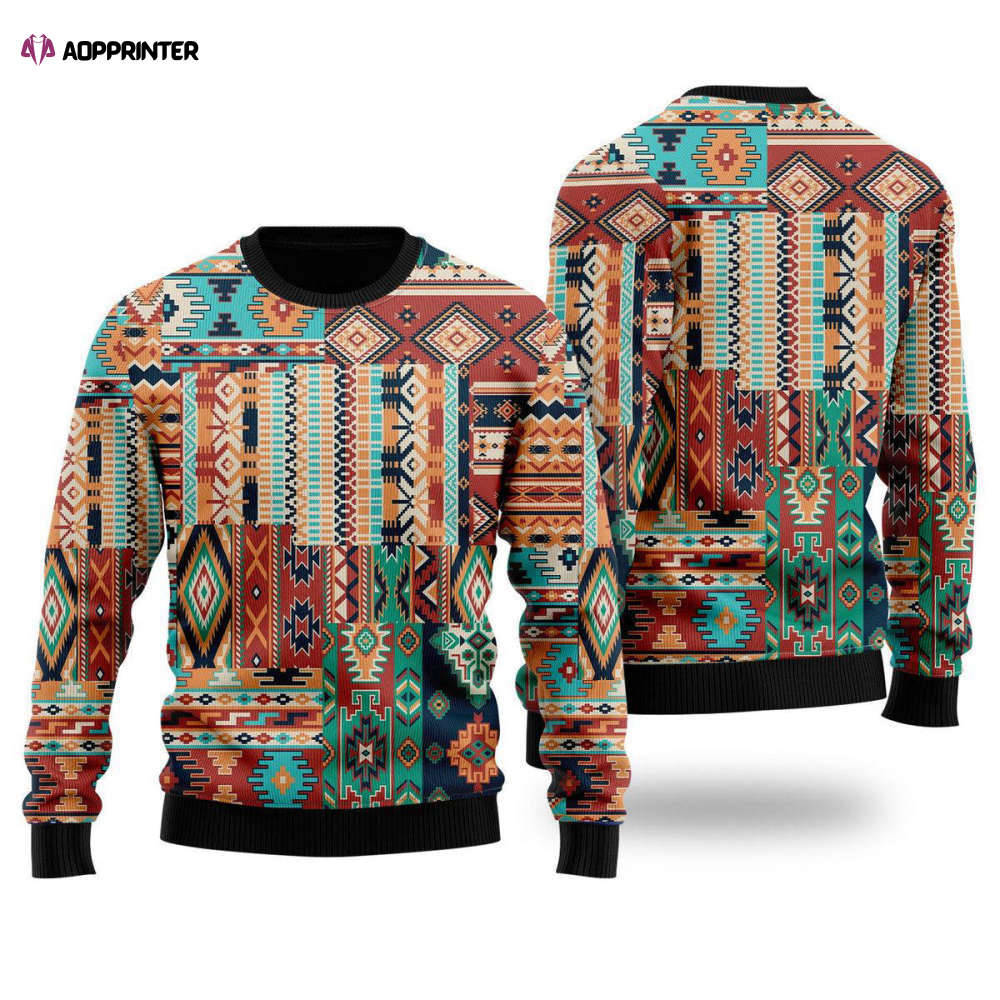 Unique Native American Patchwork Ugly Christmas Sweater – Men & Women Unique Native American Patchwork Ugly Christmas Sweater – Men & Women