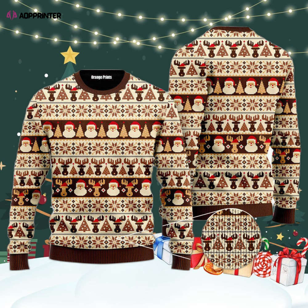 Vintage Nordic Style Xmas Coming Ugly Christmas Sweater For Men & Women UH1084 Vintage Nordic Style Xmas Coming Ugly Christmas Sweater For Men & Women UH1084