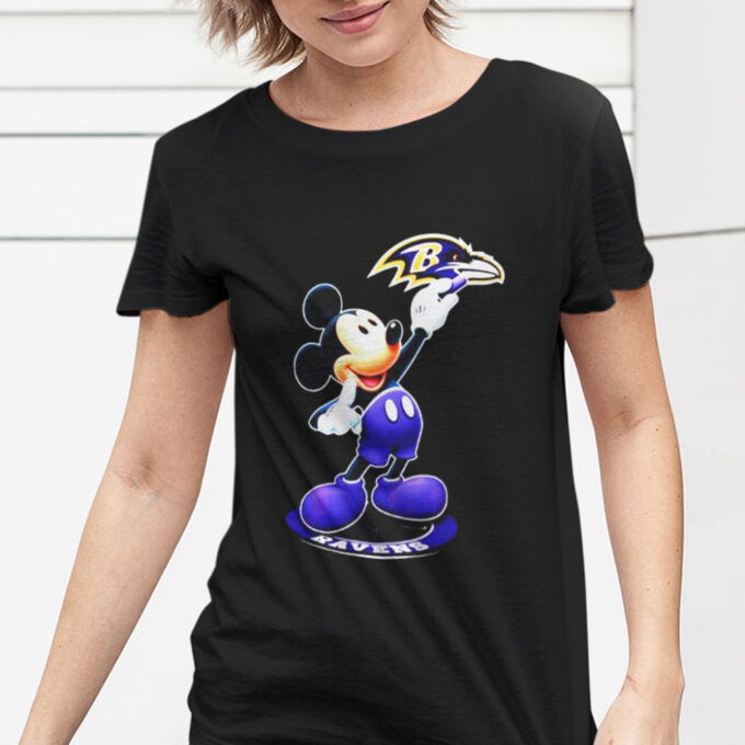 Baltimore Ravens Mickey Mouse Logo 2023 Shirt Gift For Fan