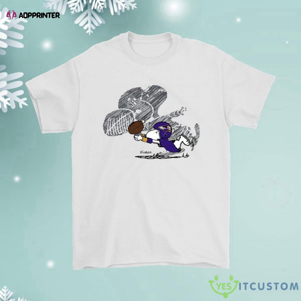 Baltimore Ravens Snoopy Plays The Football Game Shirt Baltimore Ravens Snoopy Plays The Football Game Shirt