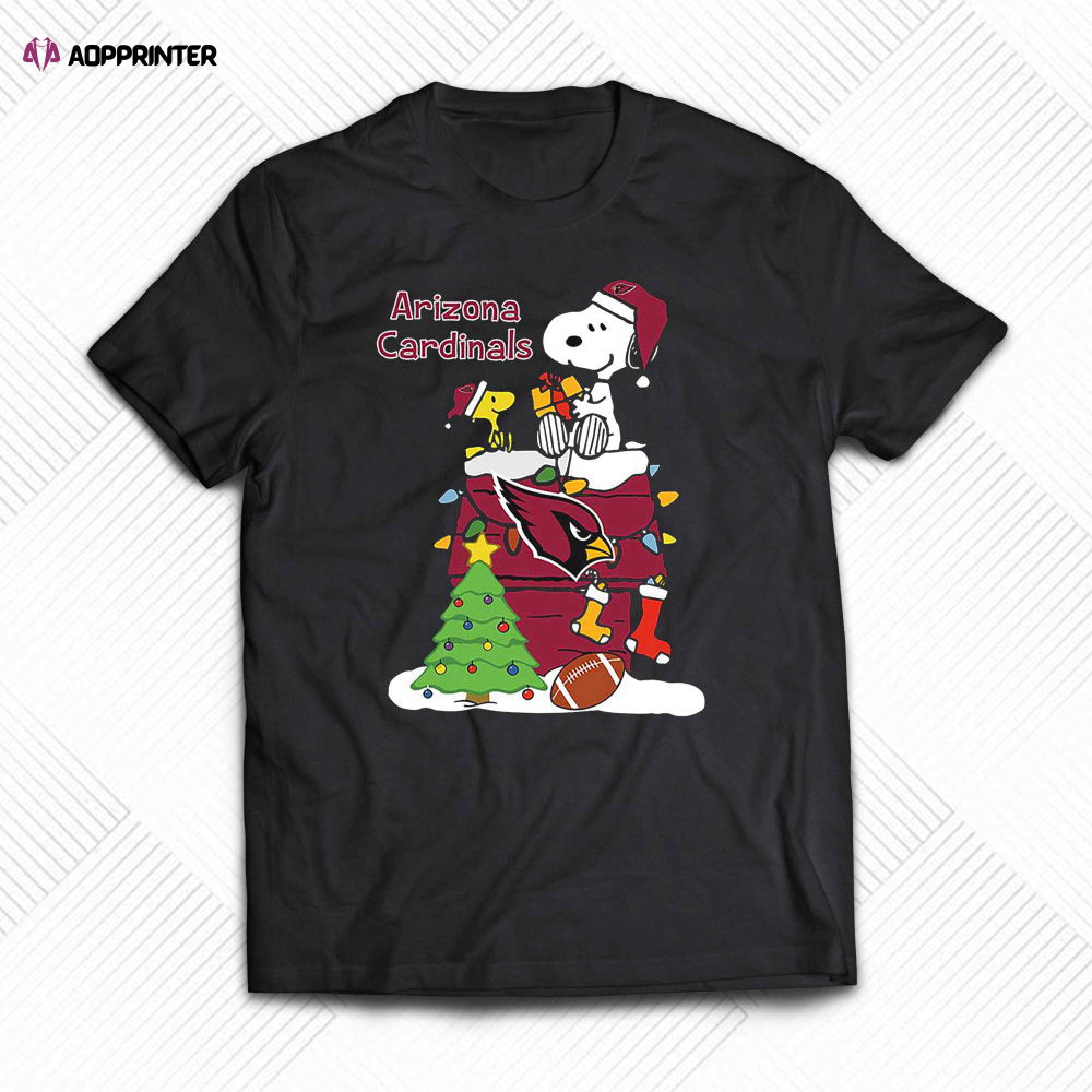 Christmas Snoopy Arizona Cardinals Shirt Christmas Snoopy Arizona Cardinals Shirt
