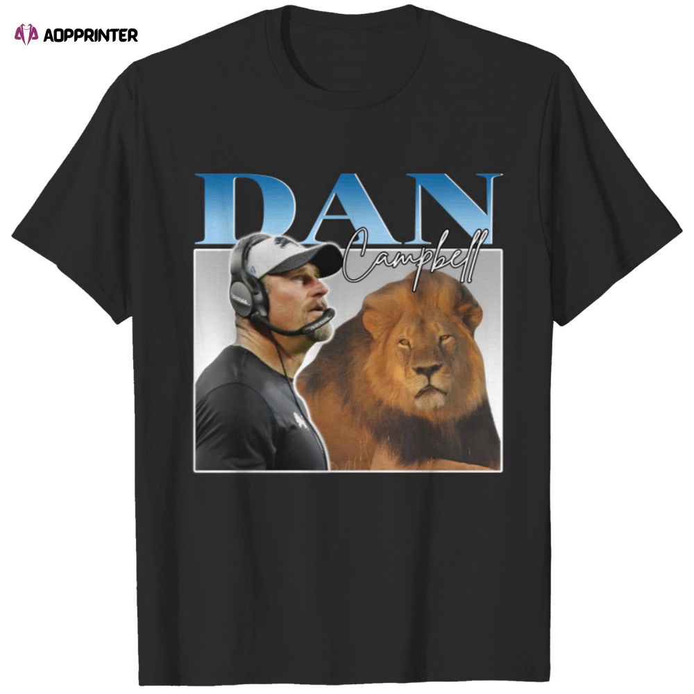 Dan Campbell – Detroit Lions – Grit – Motor City Dan – 90s Vintage Bootleg design Dan Campbell – Detroit Lions – Grit – Motor City Dan – 90s Vintage Bootleg design